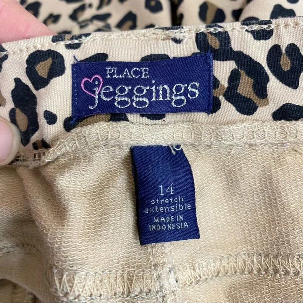 Children’s Place Girls Animal Print Leopard Spots Cotton Stretch Jeggings
